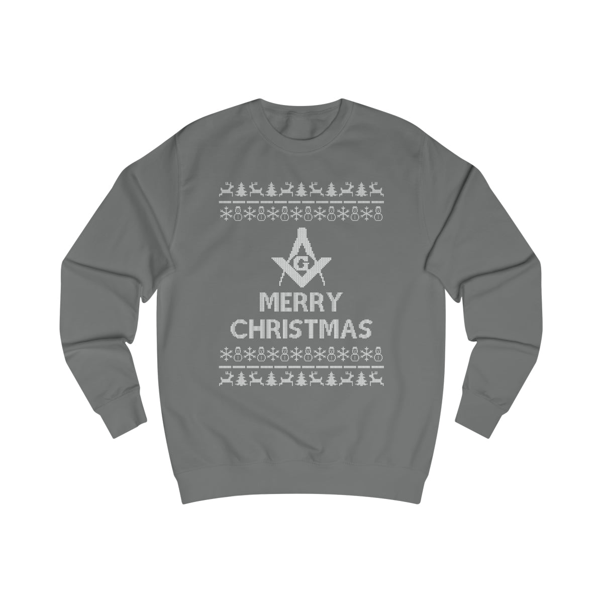 Master Mason Blue Lodge Sweatshirt - Ugly Merry Christmas Sweater - Bricks Masons