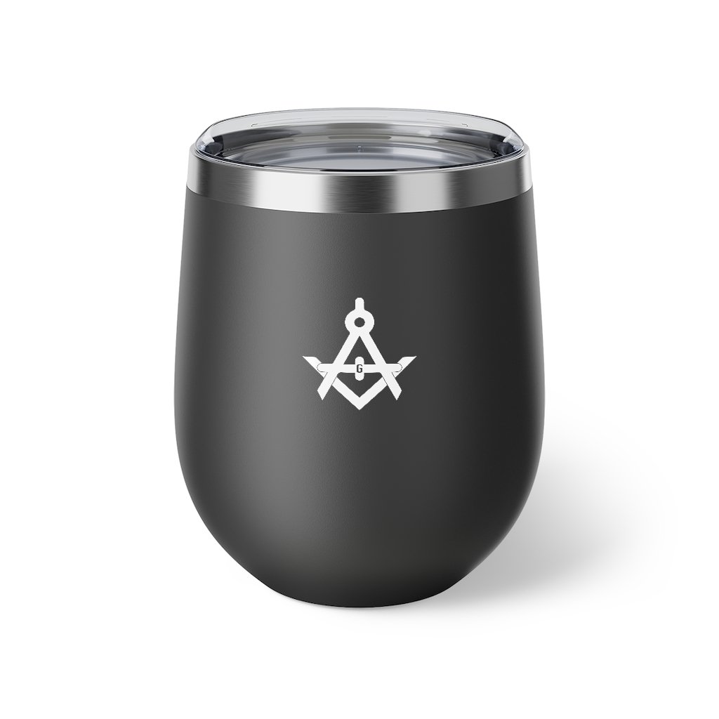 Master Mason Blue Lodge Vacuum Cup - 12oz Square & Compass G - Bricks Masons