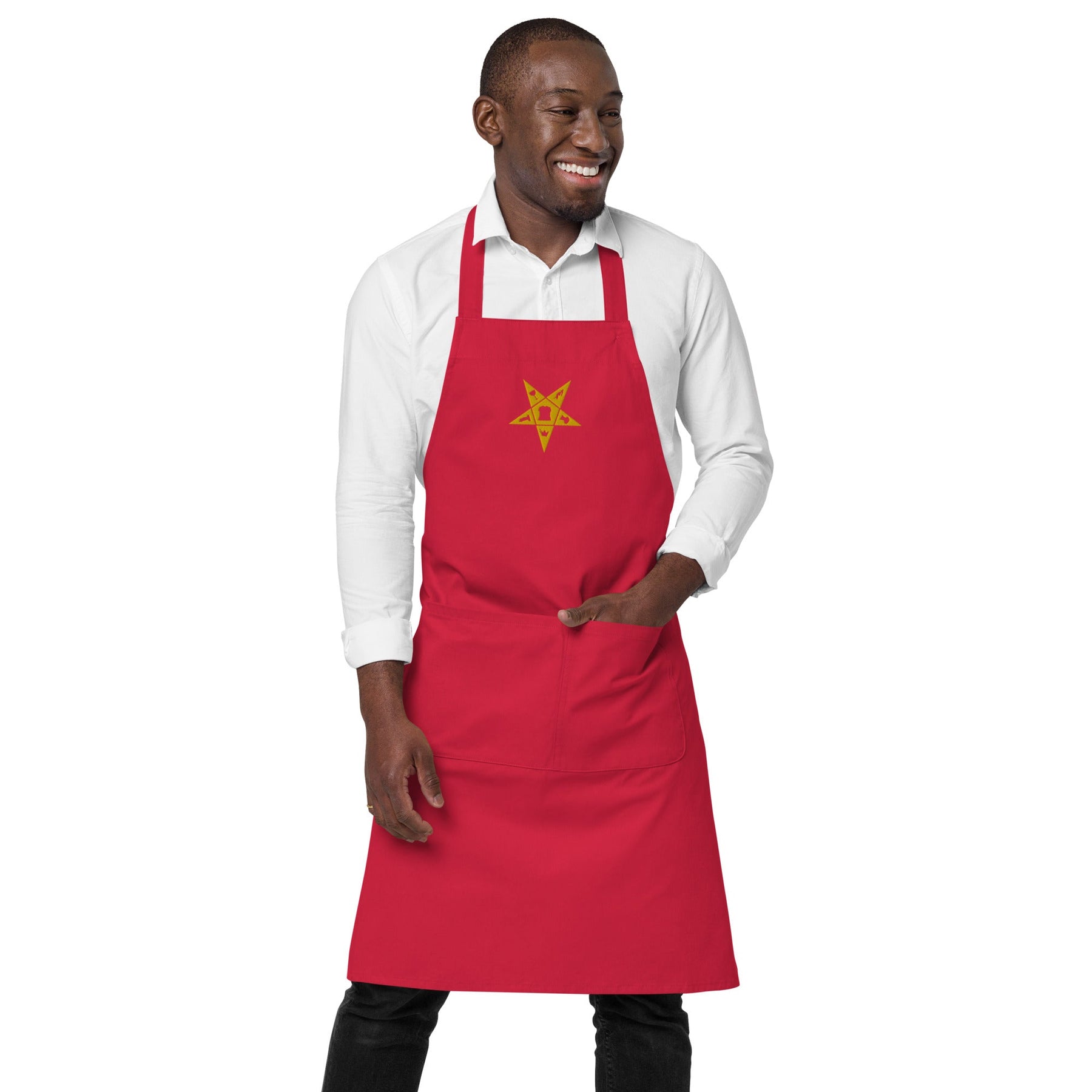 OES Kitchen Apron - Various Organic Cotton Colors - Bricks Masons