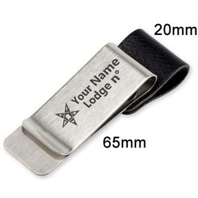 OES Pen Holder - Black & Brown Leather - Bricks Masons