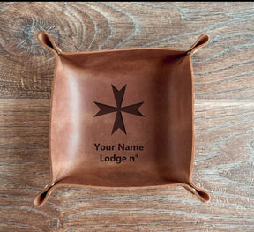 Order Of Malta Commandery Valet Tray - Various Colors - Bricks Masons