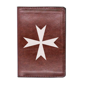 Order Of Malta Commandery Wallet - Black & Brown - Bricks Masons