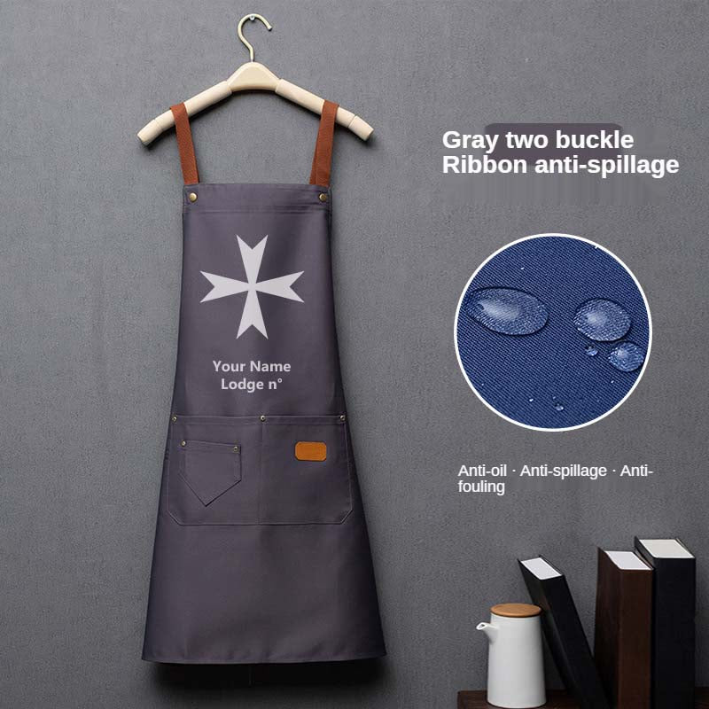 Order Of Malta Commandery Work Apron - Various Colors - Bricks Masons