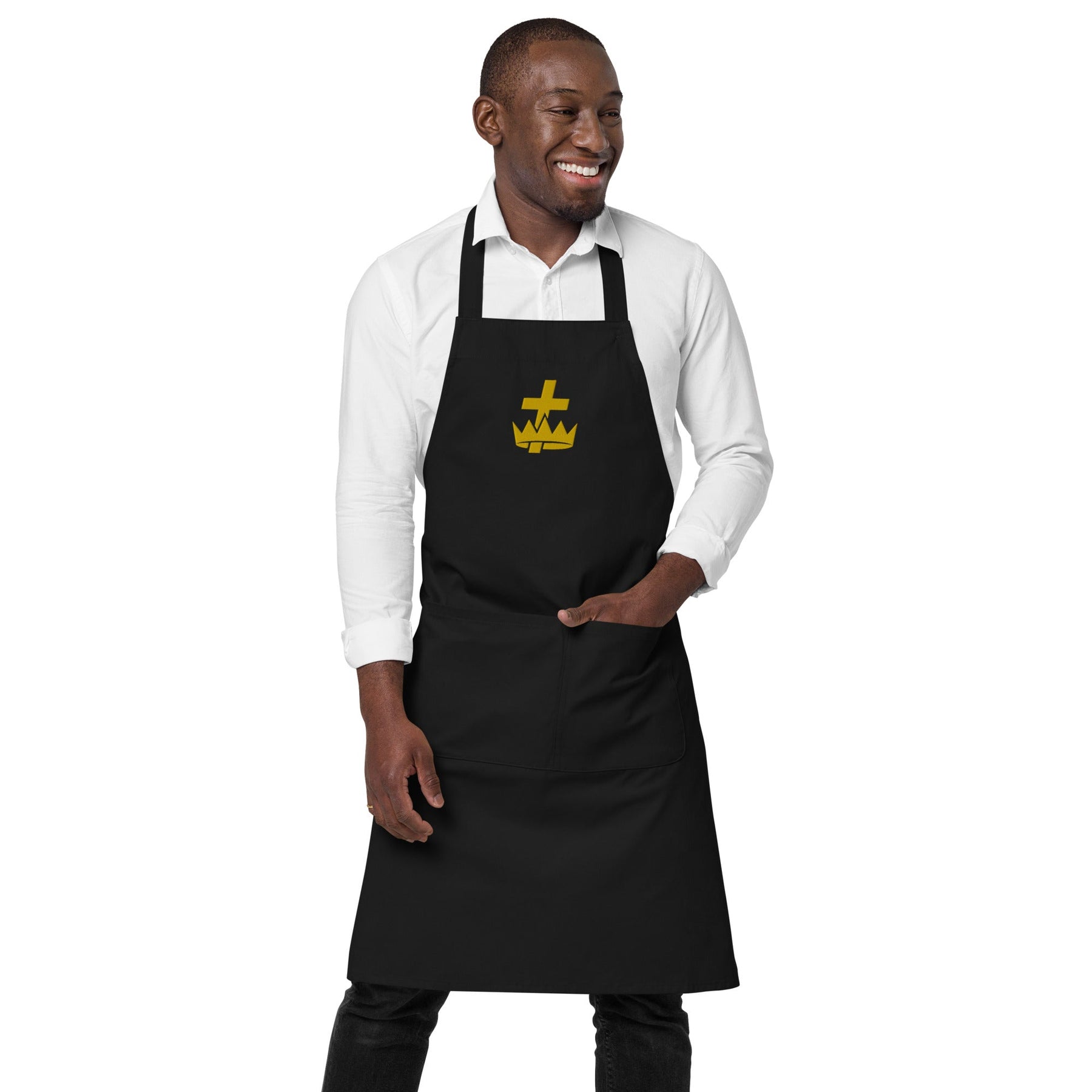 Knights Templar Commandery Kitchen Apron - Various Cotton Colors - Bricks Masons