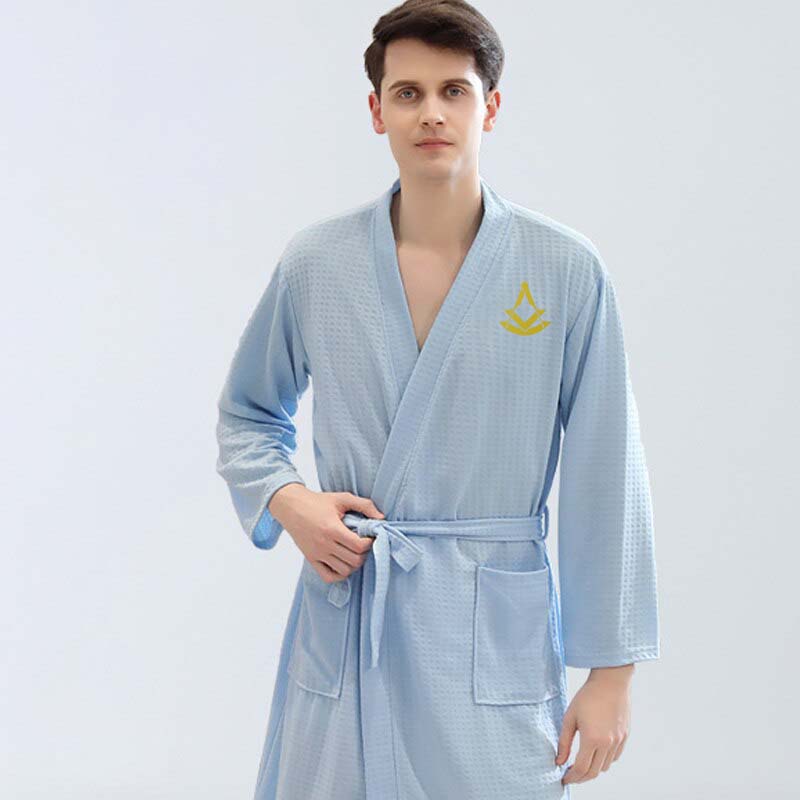Past Master Blue Lodge Bathrobe - Various Colors - Bricks Masons