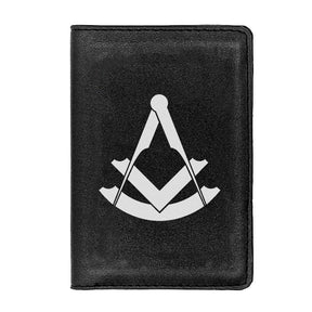 Past Master Blue Lodge Wallet - Black & Brown - Bricks Masons