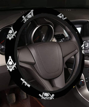 Widows Sons Steering Wheel Cover - White & Gold - Bricks Masons